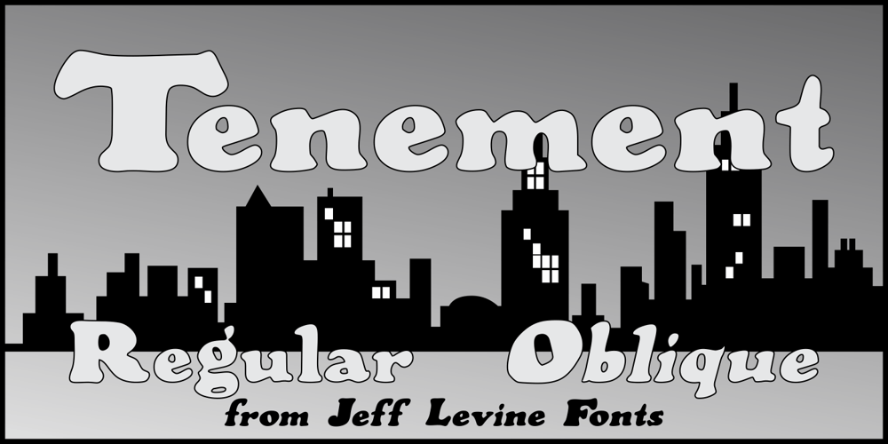 Tenement JNL font