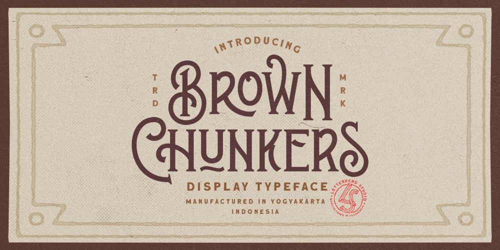 Brown Chunkers font