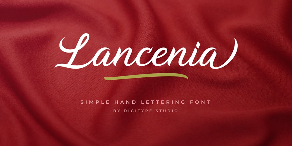 Lancenia font