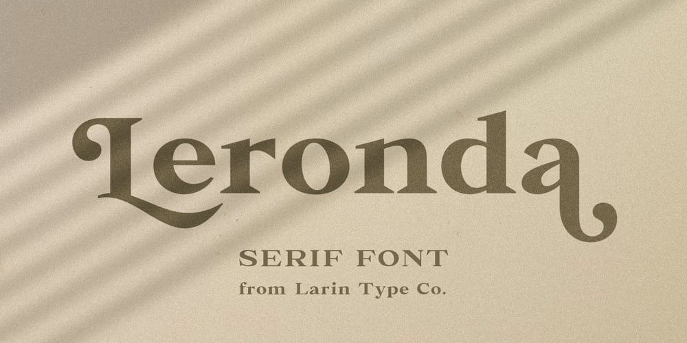 Leronda font