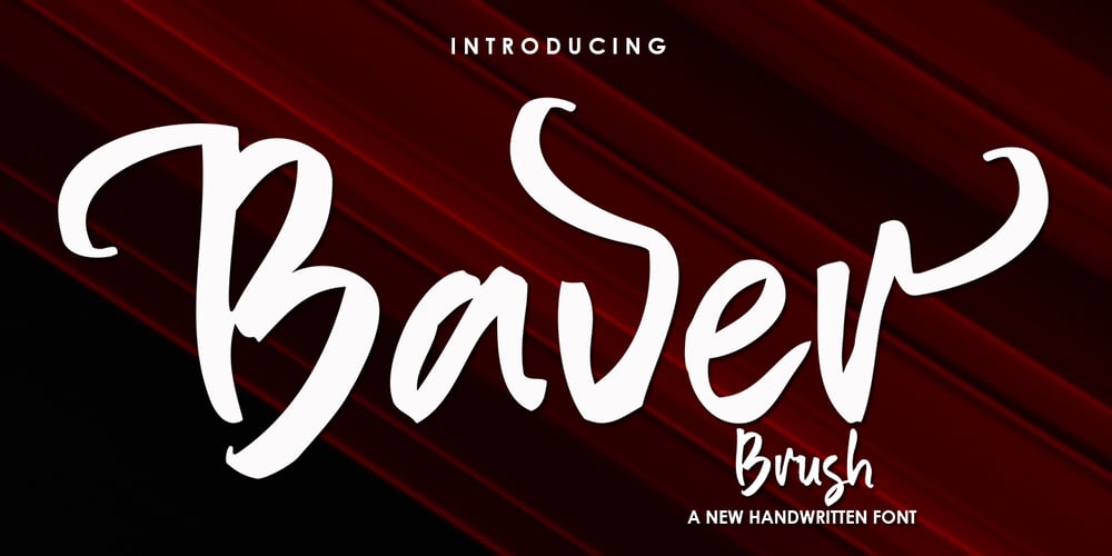 Baver Brush font