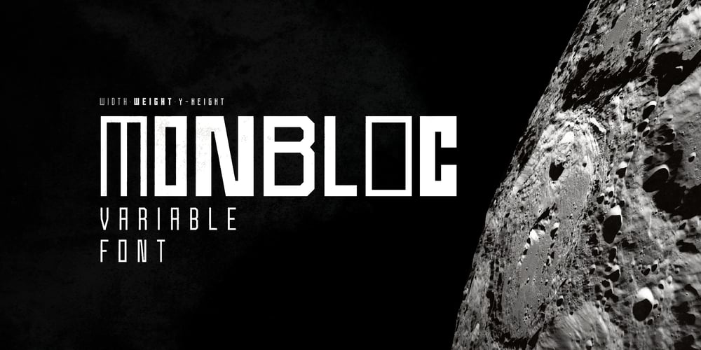 Monbloc font
