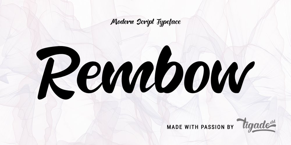 Rembow font