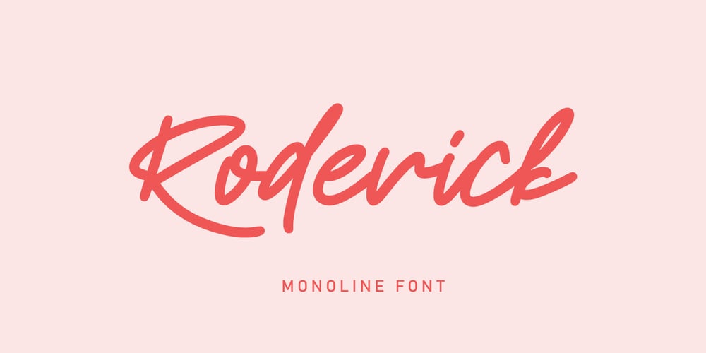 Roderick font