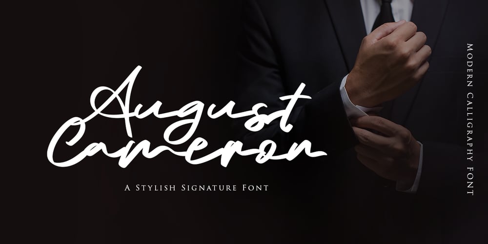 August Cameron font