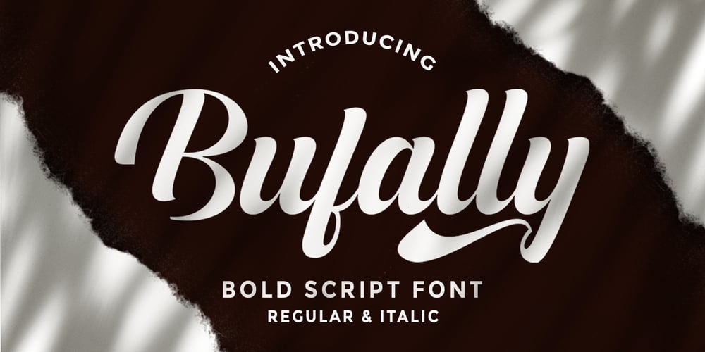 Bufally Script font
