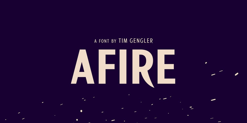 Afire font