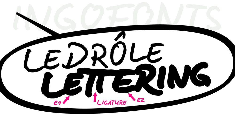 LeDrôle Lettering Pro font