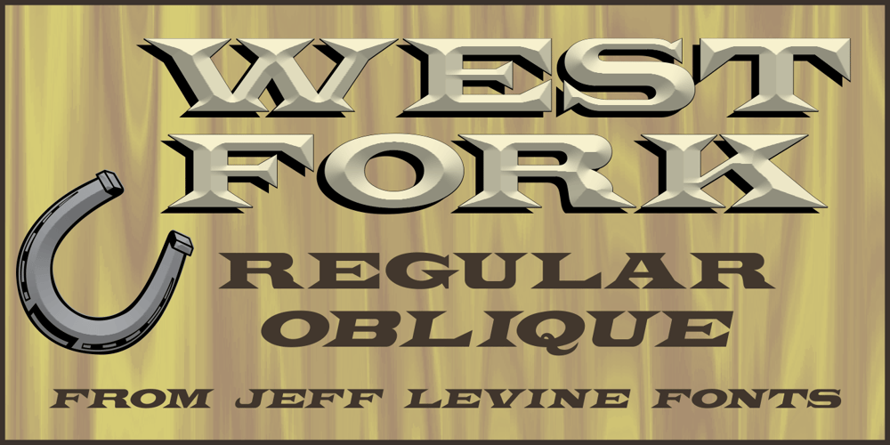 West Fork JNL font