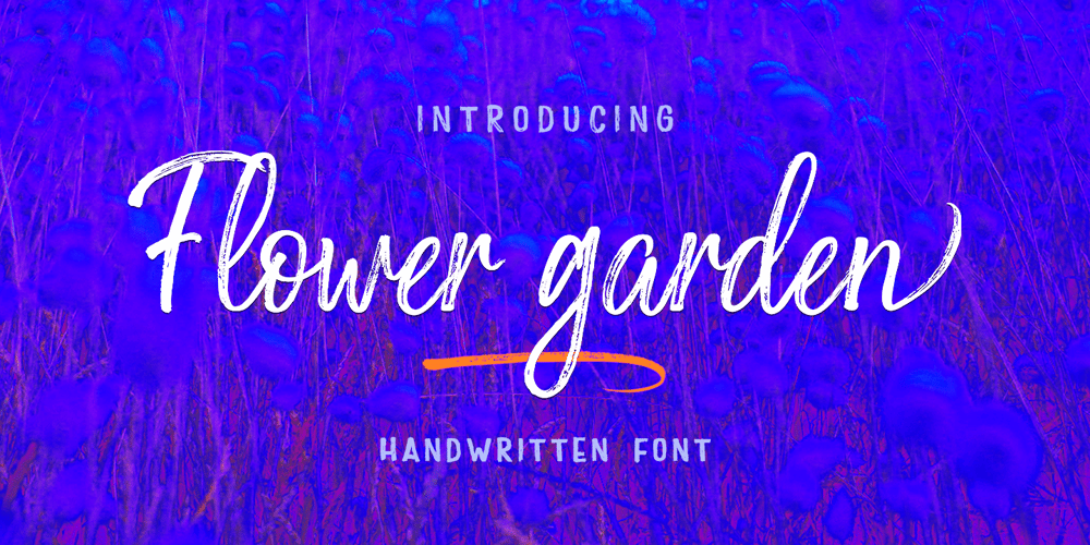 Flower Garden font