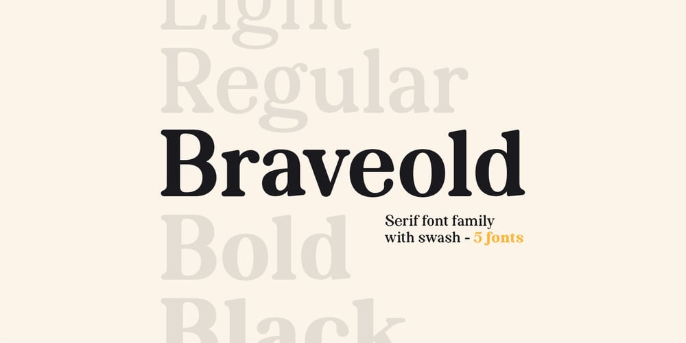 Braveold font