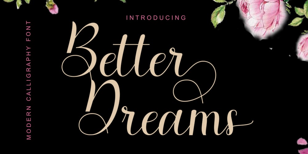 Better Dreams font