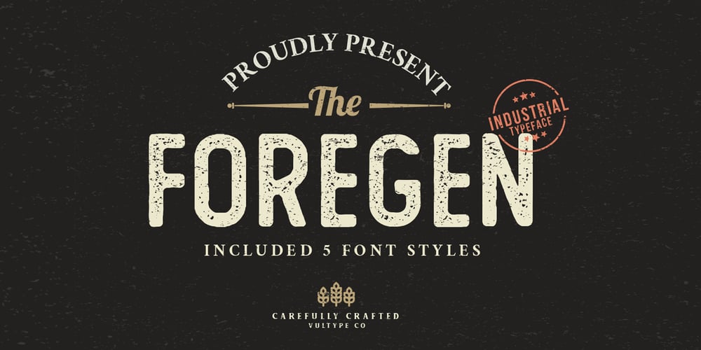 The Foregen font