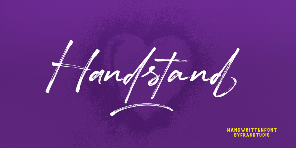 Handstand font