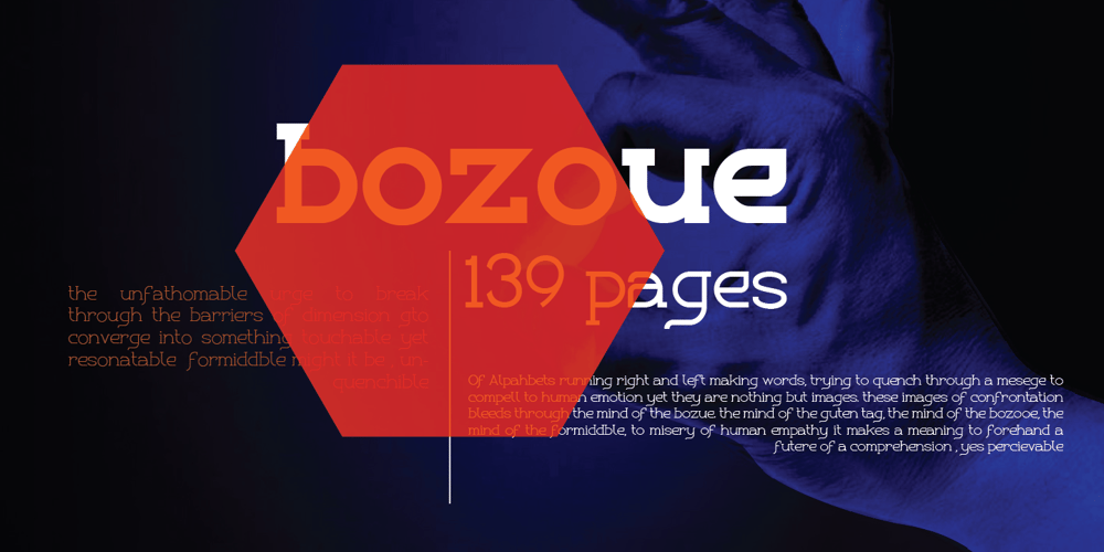 Bozue font