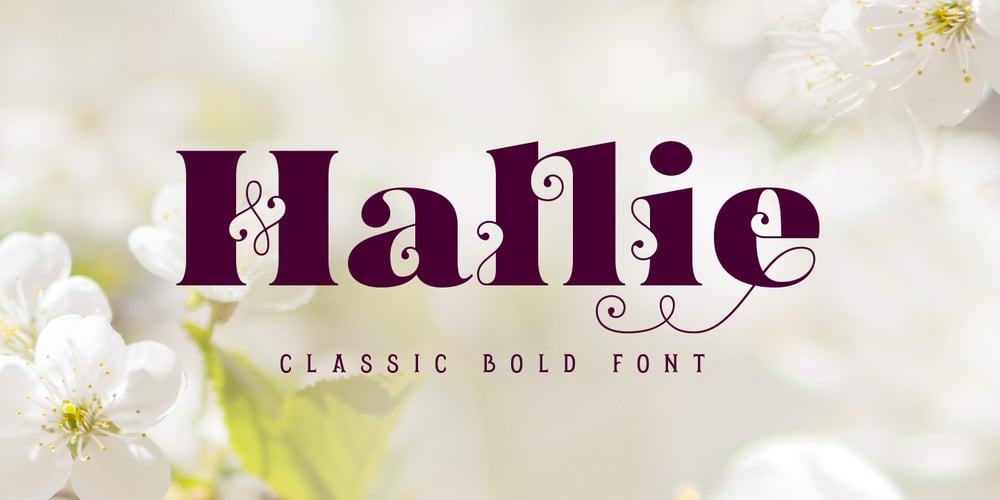Hallie font