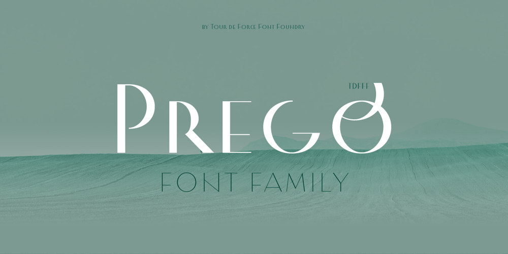 Prego font