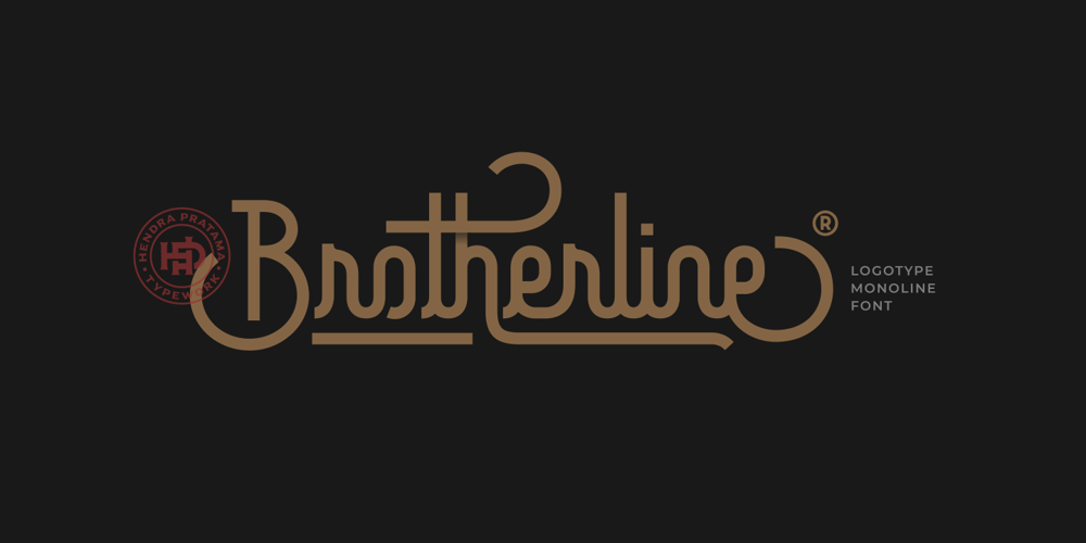Brotherline font