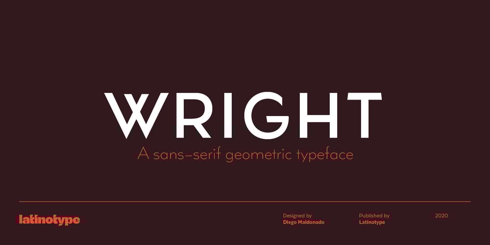 Wright font