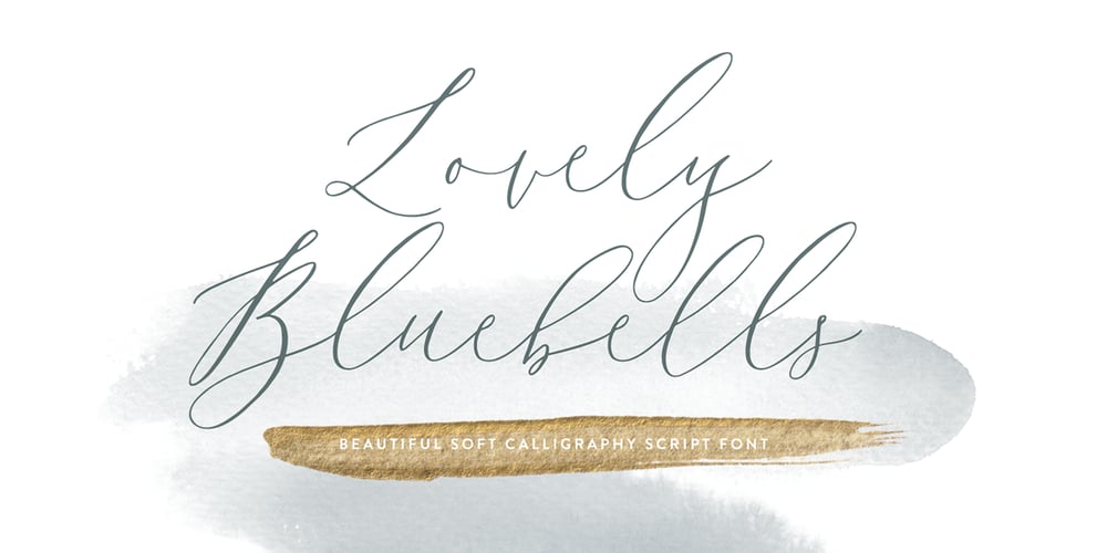 Lovely Bluebells font