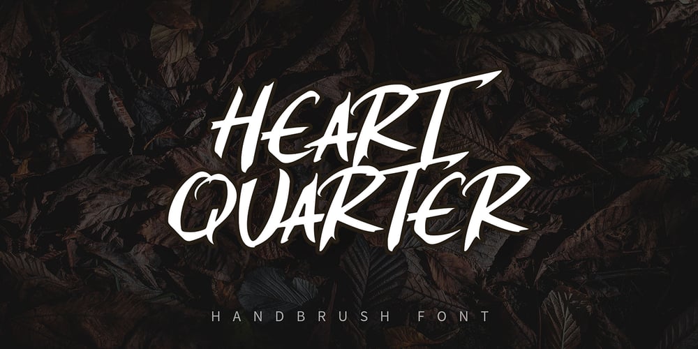 Heart Quarter font