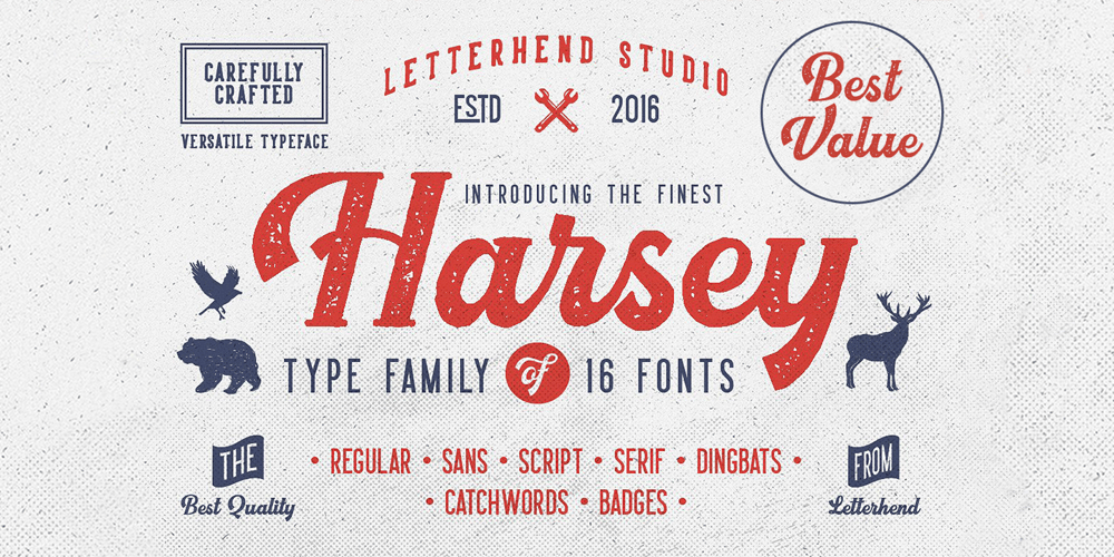 Harsey font