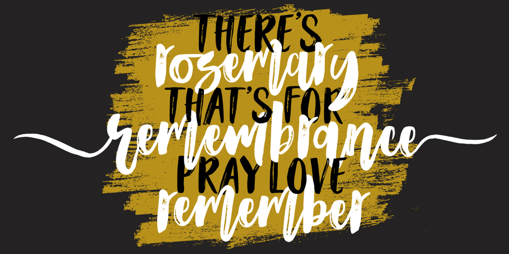 Rosemary Love font