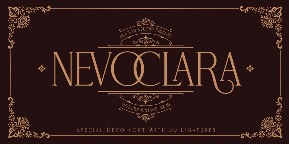 Nevoclara font