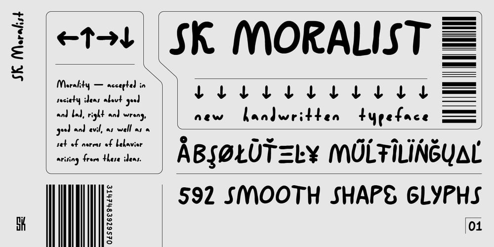SK Moralist font