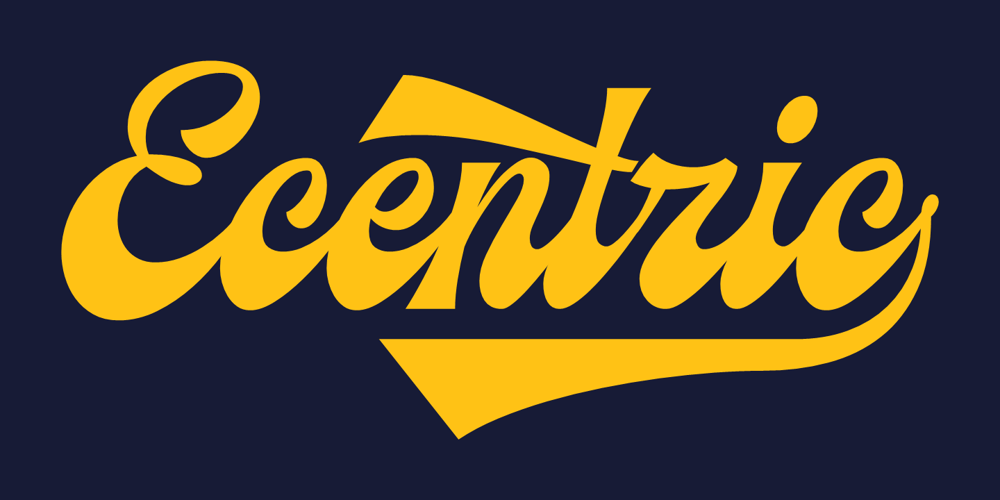 Ecentric font