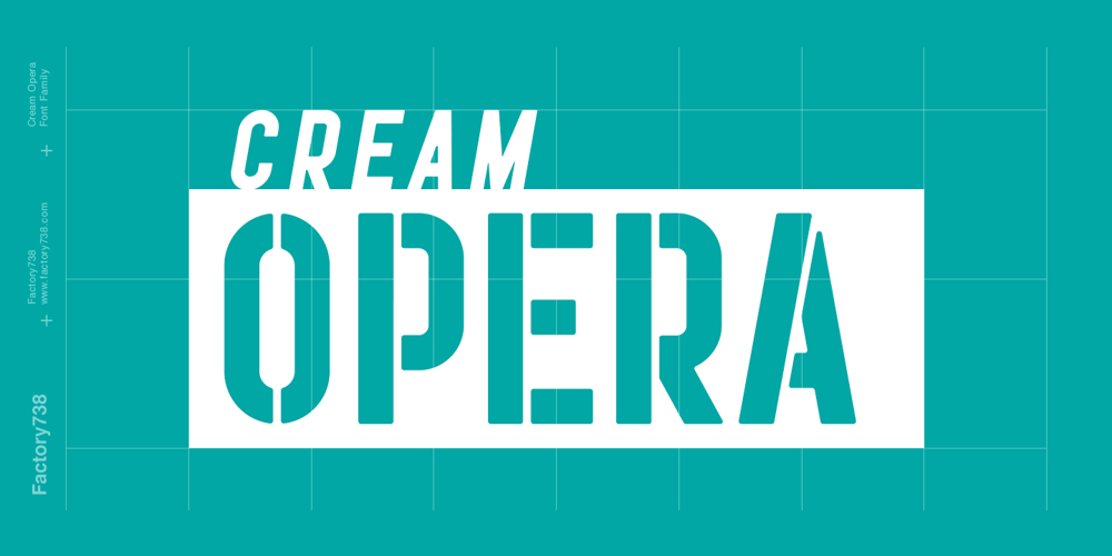 Cream Opera font