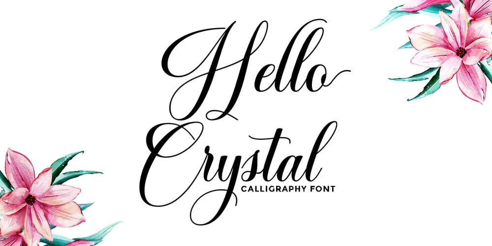 Hello Crystal Script font