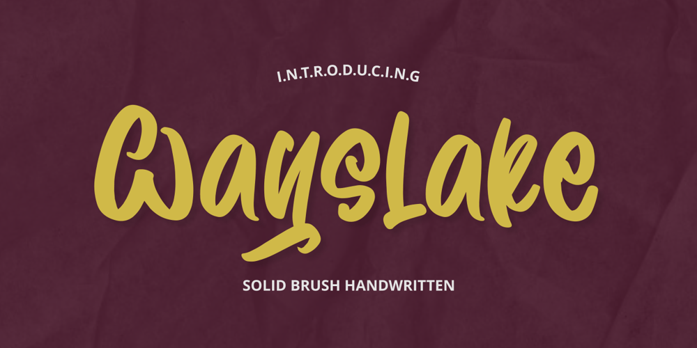 Wayslake font