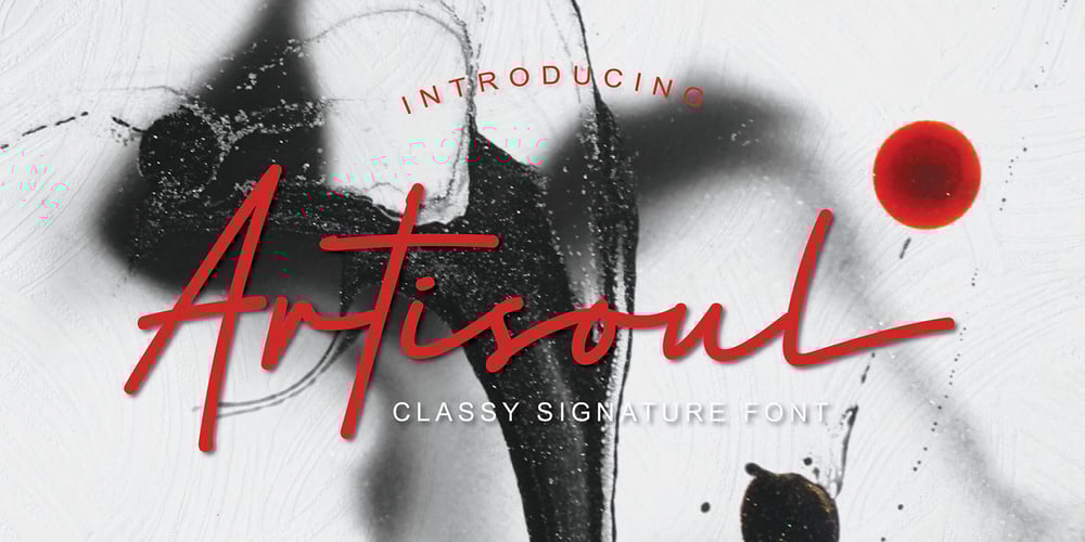 Artisoul Signature font