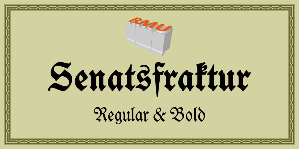 Senatsfraktur font