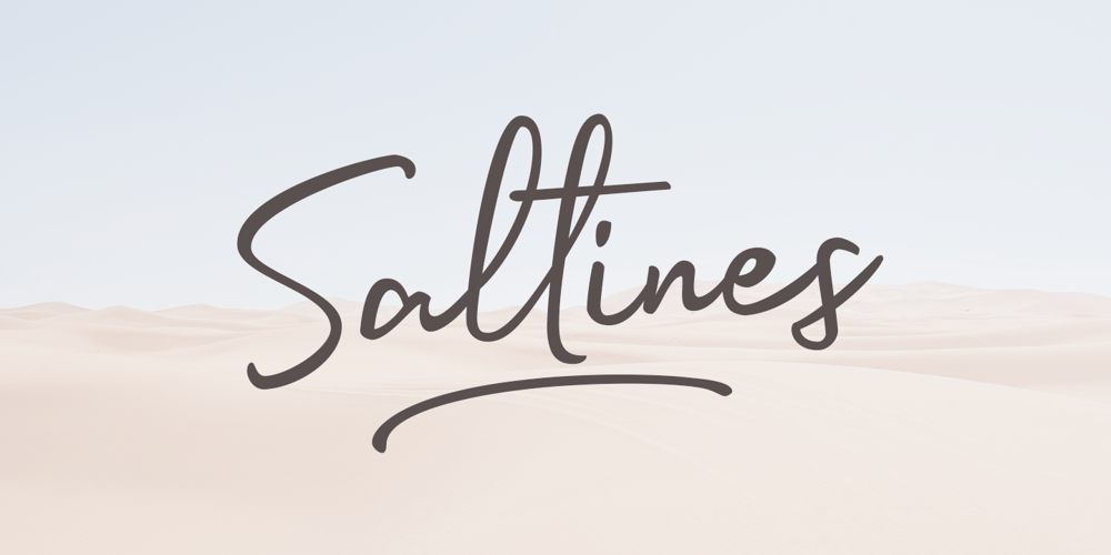 Saltines font