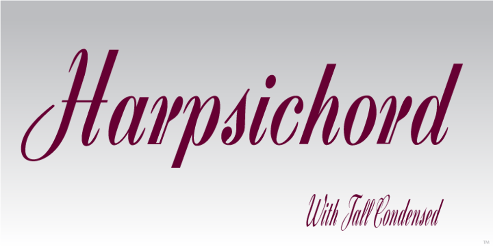 Harpsichord font