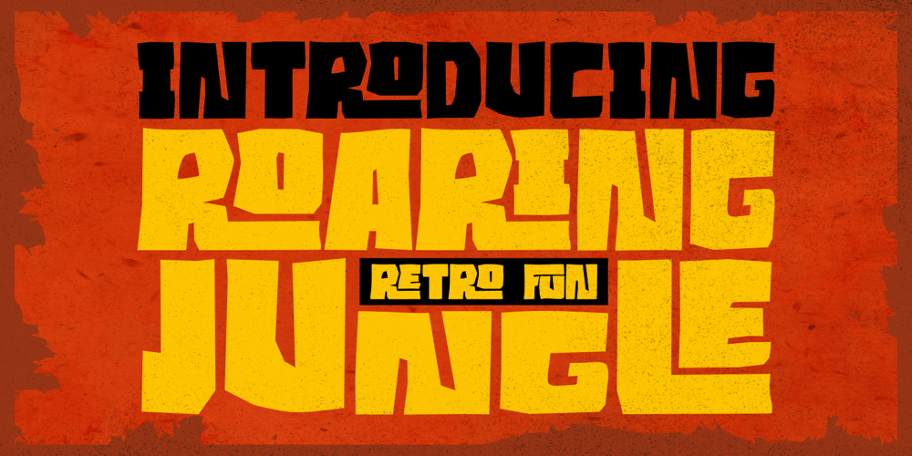 Roaring Jungle font