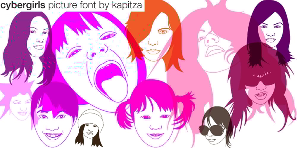 Cybergirls font