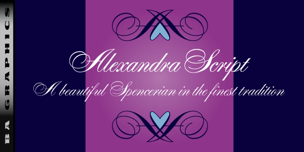 Alexandra Script font