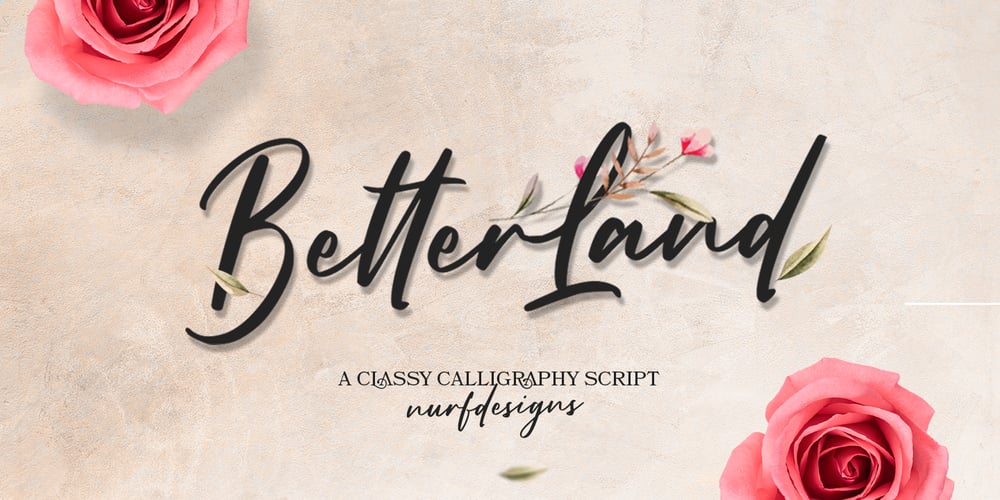 Better Land font