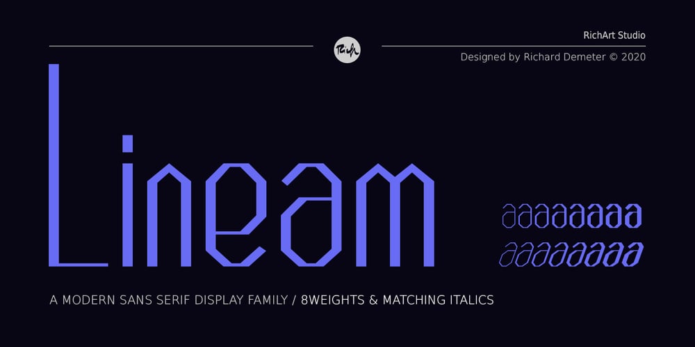 Lineam font