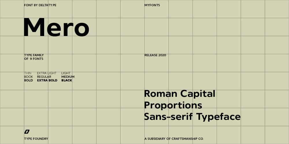 Mero font