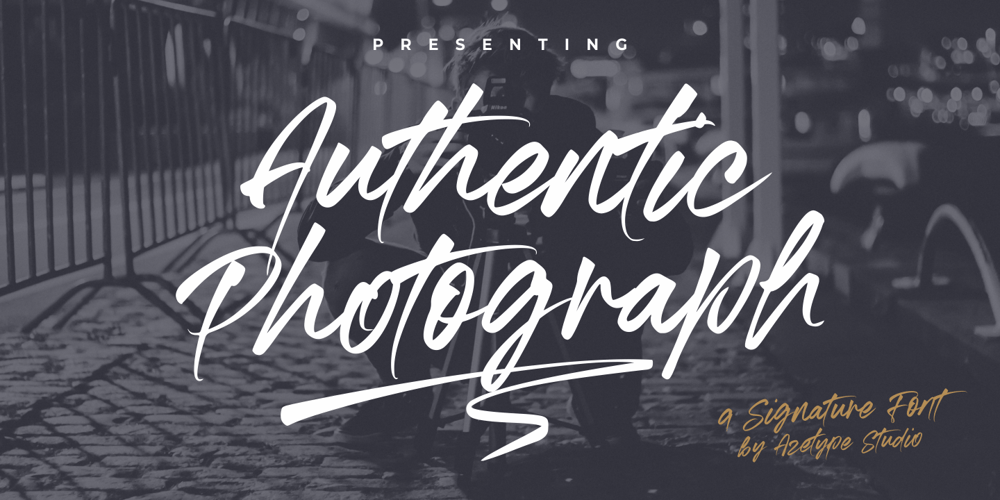 Authentic Photograph font