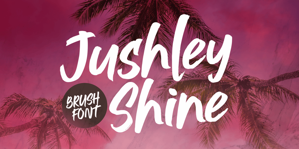 Jushley Shine font