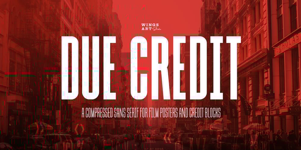 Due Credit font
