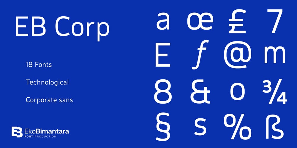 EB Corp font