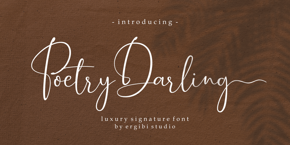 Poetry Darling font
