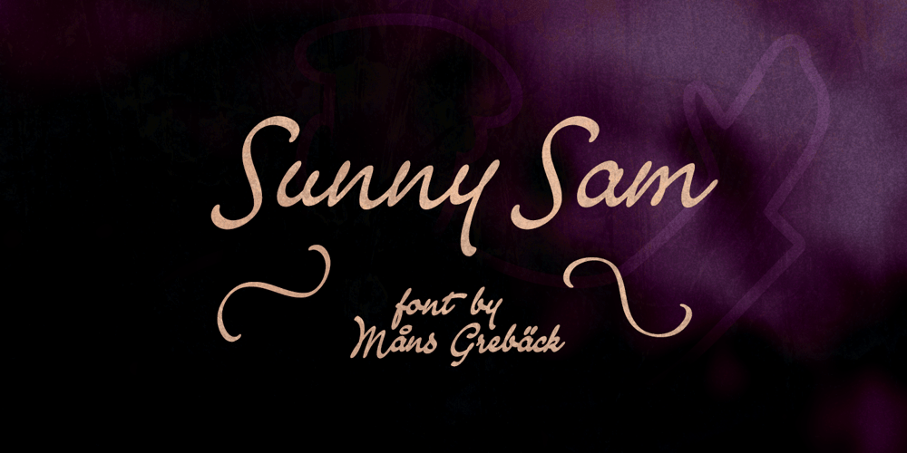 Sunny Sam font