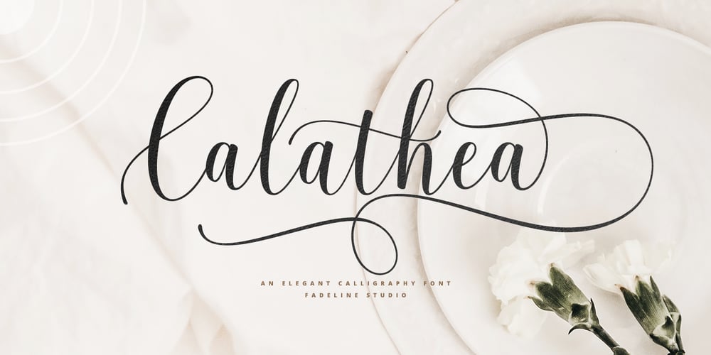 Calathea Script font